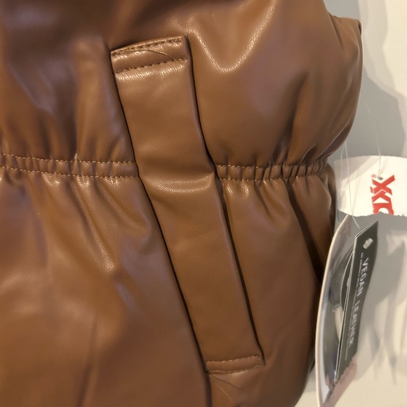 Ci Sono Tan Puffer Vest for Women - Picture 4 of 8